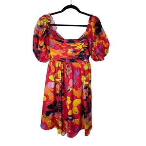 Mulla Floral Puff Sleeve Mini Dress